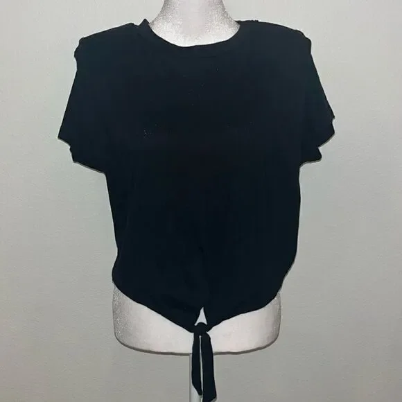 Allsaints Coni tie front tee - Picture 2 of 2